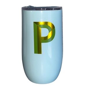 Wine Tumbler “P" Light Blue -Opalhouse™